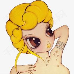 欧美女孩图片卡通图片,时尚与童趣的完美融合